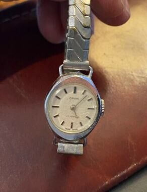 VTG Women's 17mm Orvin Silver Tone Watch, Manual Wind, Swiss Made